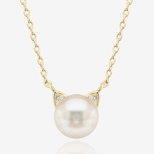 Freshwater Cultured Cat Pearl Necklace