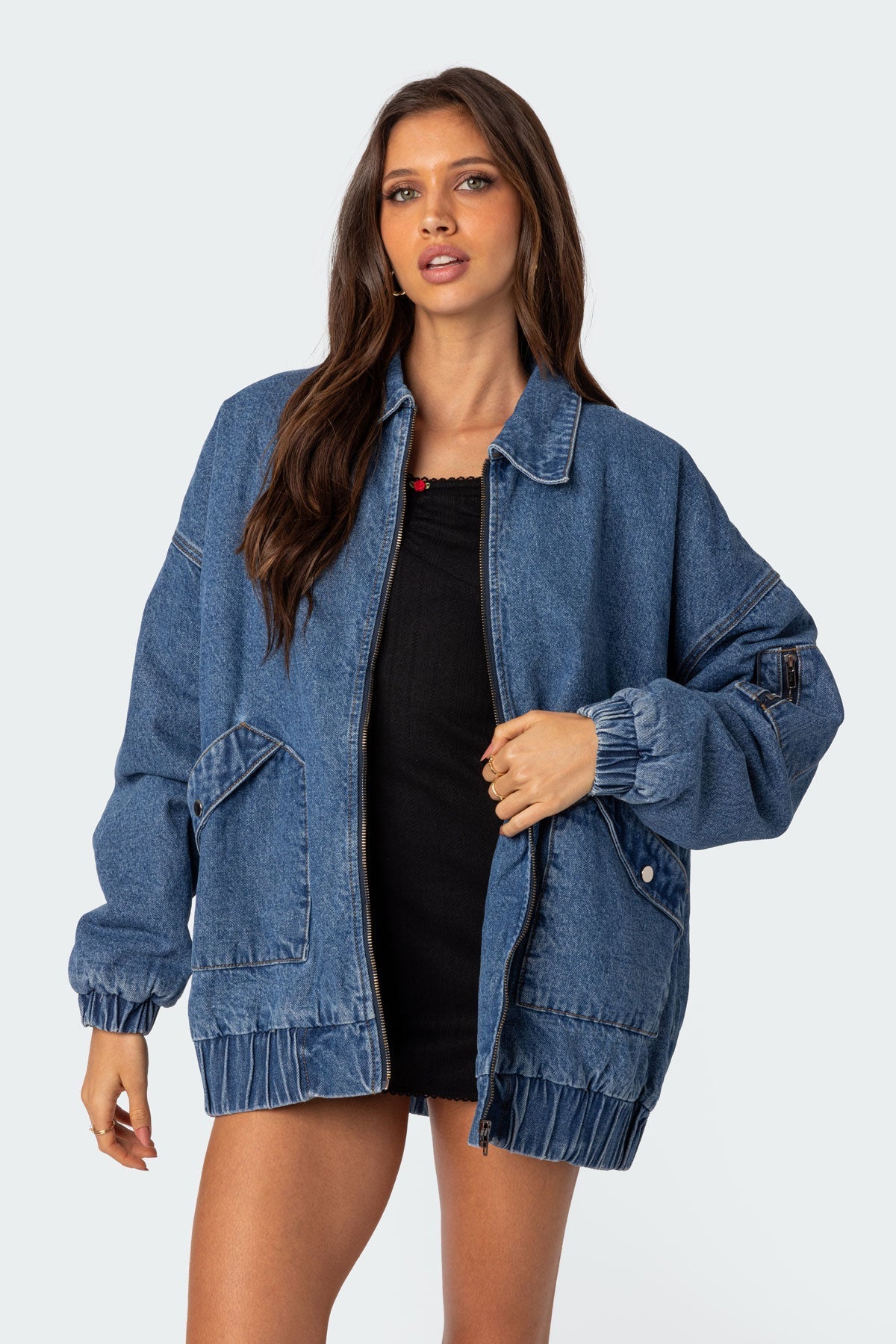Sophie Oversized Washed Denim Coat